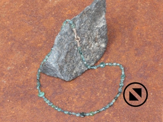 Turmalinkette 585 Weißgold