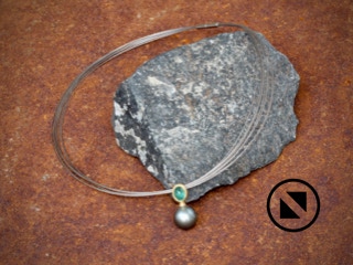 Tahitiperle Smaragd 750 Gelbgold